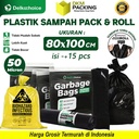 Kantong Plastik Sampah Jumbo Tebal Premium Trashbag Delkochoice 80x100