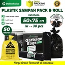 Kantong Plastik Sampah Jumbo Tebal Premium Trash Bag Delkochoice 50x75