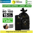 KANTONG PLASTIK SAMPAH 80x100cm TRASH BAG HITAM JUMBO PACK