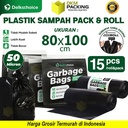 KANTONG PLASTIK SAMPAH 800x100cm HITAM TEBAL JUMBO TERMURAH SATUAN
