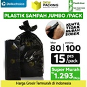 KANTONG PLASTIK SAMPAH 80x100cm JUMBO HITAM TEBAL TERMURAH SATUAN