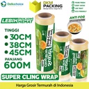 Super Cling Wrap Plastik Food Wrapping Pembungkus Makanan DELKOCHOICE