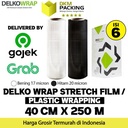 Stretch Film 40cm x 250m Plastik Wrapping DELKO WRAP OJOL /DUS
