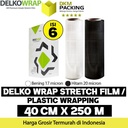 Stretch Film Wraping 40cm x 250m Plastik Wrapping DELKOWRAP OJOL / DUS