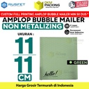 Amplop Bubble Mailer Bag Green 11x11cm Polybubble Envelope RUSFET