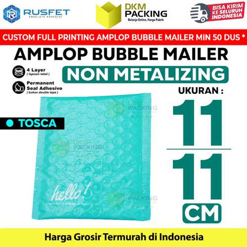Amplop Bubble Mailer Bag Tosca 11x11cm Polybubble Envelope RUSFET