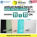 Amplop Bubble Mailer Bag 11x11cm Polybubble Bubblewrap Envelope RUSFET