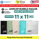 Amplop Bubble Mailer Bag 11x11cm Envelope Polybubble Bubblewrap RUSFET