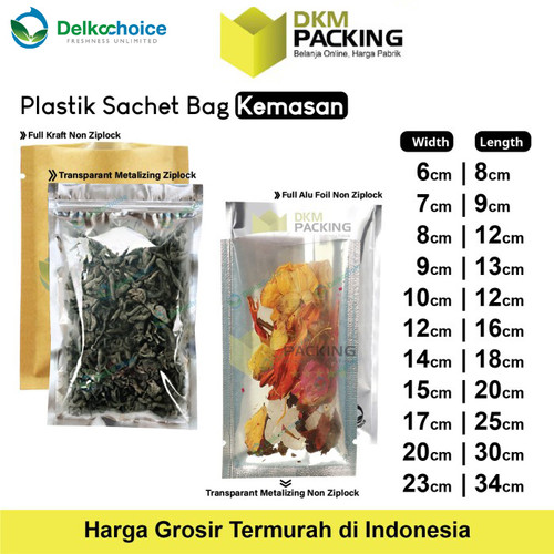 Kemasan FOOD GRADE Sachet Drip Bag Bungkus Saset Makanan DELKOCHOICE
