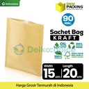 Kemasan Sachet Drip Bag Kraft Paper Saset FOOD GRADE DELKOCHOICE 15x20