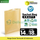 Kemasan Sachet Drip Bag Kraft Paper Saset FOOD GRADE DELKOCHOICE 14x18