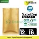 Kemasan Sachet Drip Bag Kraft Paper Saset FOOD GRADE DELKOCHOICE 12x16