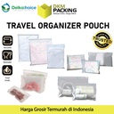 Travel Pouch Storage Organizer Bag Plastik Zipper Ziplock DELKOCHOICE