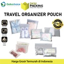 Travel Pouch Organizer Bag Zipper Storage Plastik Ziplock DELKOCHOICE