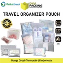 Travel Organizer Zipper Bag Pouch Plastik Ziplock Storage DELKOCHOICE