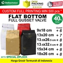 Coffee Bag Pouch FULL GUSSET VALVE Kemasan Biji Bubuk Kopi DELKOCHOICE