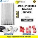 Amplop Bubble Mailer SILVER 18x23cm Bubblewrap Envelope Rusfet