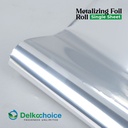 Metalizing Foil Single Sheet Film Roll Packaging FoodGrade Delkochoice