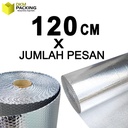 Bubble Wrap Insulation Alumunium Foil Peredam Panas Atap Rumah 120x25