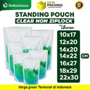 Standing Pouch Bening Clear Nylon 10x17 cm Kemasan Cairan NON ZIPLOCK