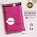 Plastik Polymailer Pack LOW COST Amplop Polimailer PINK Rusfet 25x35cm