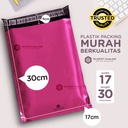 Plastik Polymailer Pack LOW COST Amplop Polimailer PINK Rusfet 17x30cm
