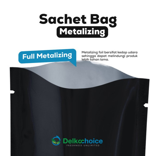 Sachet Bag PREMIUM Metalizing Foil Kemasan FOODGRADE Delkochoice 8x12