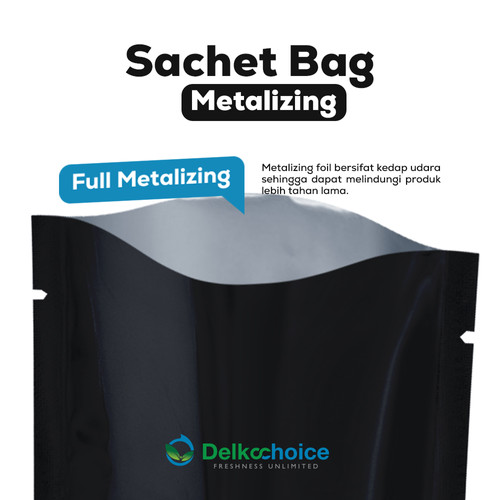 Sachet Bag PREMIUM Metalizing Foil Kemasan FOODGRADE Delkochoice 8x9cm
