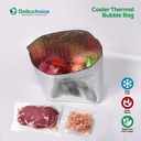 Cooler Alu Foil Bubble Bag Packaging Makanan Minuman Frozen Tahan Suhu