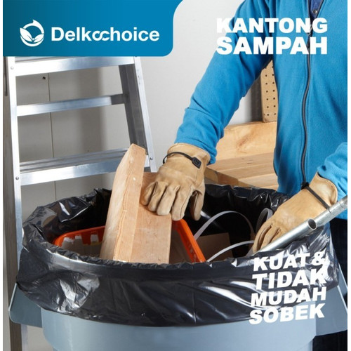 KANTONG PLASTIK SAMPAH 80x100cm TRASH BAG HITAM JUMBO PACK
