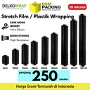 Plastik Wraping Stretch Film 40cm x 250m DELKOWRAP HITAM / SATUAN