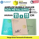 Amplop Bubble Mailer Bag 11x11cm Polybubble Bubblewrap Envelope RUSFET