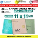 Amplop Bubble Mailer Bag 11x11cm Envelope Polybubble Bubblewrap RUSFET
