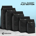 Kemasan Biji Bubuk Kopi FULL GUSSET VALVE Coffee Bag Pouch Flat Bottom