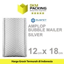 Amplop Bubble Mailer SILVER 12x18cm Bubblewrap Envelope Rusfet