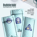 Amplop Bubble Wrap Envelope Bag AQUAMARINE BLUE Security Mailer RUSFET