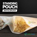 Standing Pouch Matte Doff Ziplock Plastik Kemasan Makanan 9x15cm