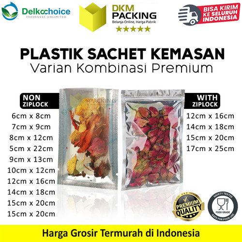 Plastik Sachet Bag Transmetz Kemasan Makanan Non Ziplock 5x22cm