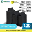 Kantong Alumunium Bag Gusset Valve Kemasan Bubuk Delkochoice 13.5X41cm