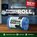 Kantong Plastik Sampah Jumbo Tebal Premium Trashbag Delkochoice 80x100