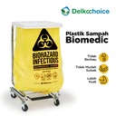 Kantong Plastik Sampah Jumbo Tebal Premium Trash Bag Delkochoice 50x75