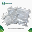 Standing Pouch 25x30cm Clear Metalize Plastik Klip Ziplock Alumunium