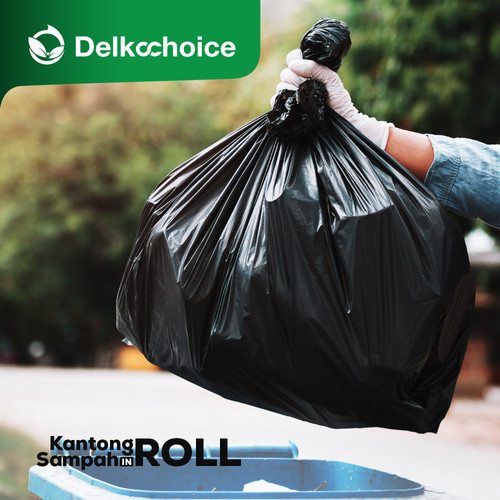 Kantong Plastik Sampah Roll Jumbo Tebal Premium Trash Bag Delkochoice