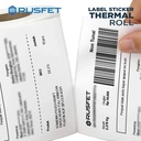Label Sticker Thermal Paper Roll Resi OLSHOP 10x10cm RUSFET / DUS