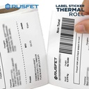 Label Sticker Thermal Paper Roll Resi OLSHOP 10x10cm RUSFET / DUS OJOL