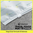 Plastik Traveling Pouch 40x50 Matte Zipper Storage Organizer Bag Polos