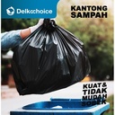 KANTONG PLASTIK SAMPAH 80x100cm TRASH BAG HITAM JUMBO PACK