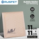 Amplop Bubble Mailer Bag 11x11cm Polybubble Bubblewrap Envelope RUSFET