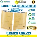 Kemasan Sachet Drip Bag Kraft Paper Saset FOOD GRADE DELKOCHOICE 8x12