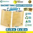 Kemasan Sachet Bag Kraft Paper Bungkus Saset FOOD GRADE DELKOCHOICE